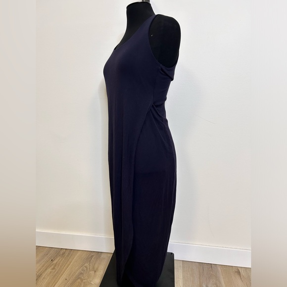 ◾️Charli Navy Blue Side Layer Maxi Dress - Picture 2 of 7